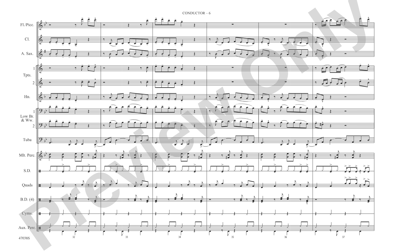 Havana: Marching Band Conductor Score & Parts