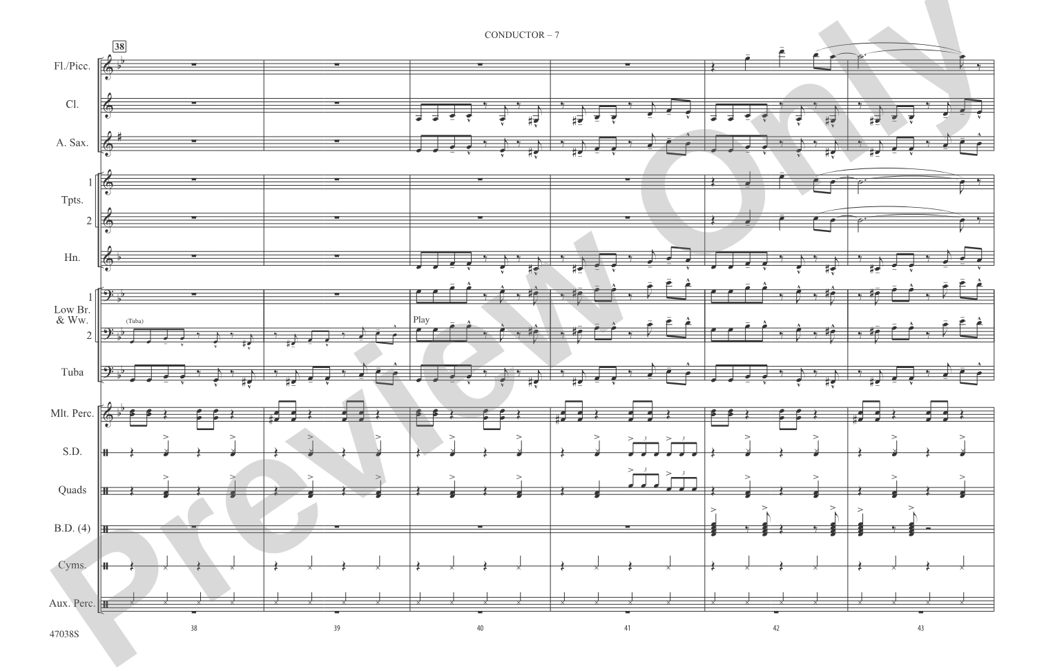 Havana: Marching Band Conductor Score & Parts