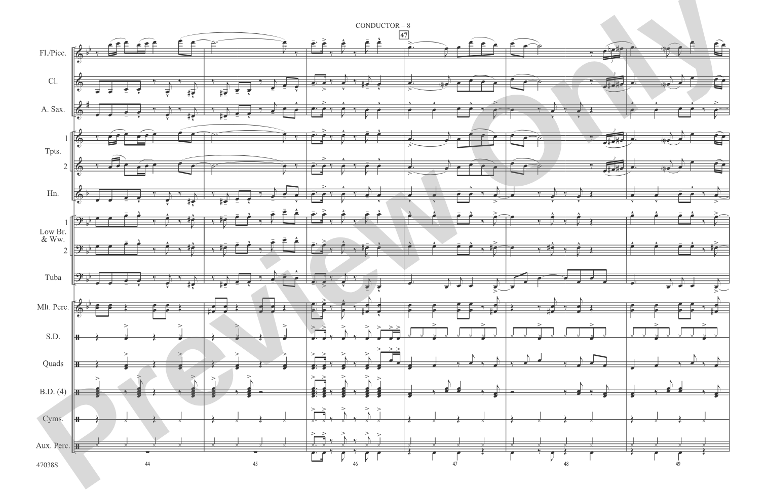 Havana: Marching Band Conductor Score & Parts