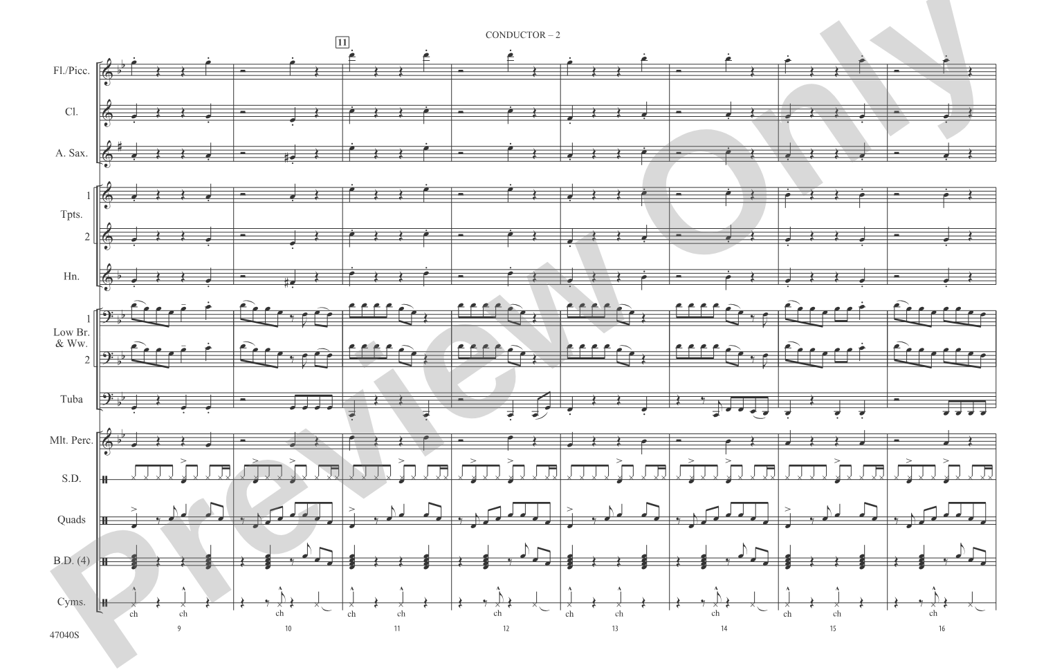 That's What I Like: Marching Band Conductor Score & Parts