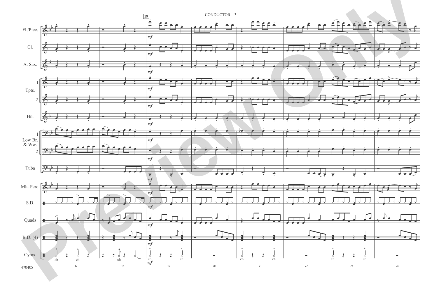 That's What I Like: Marching Band Conductor Score & Parts