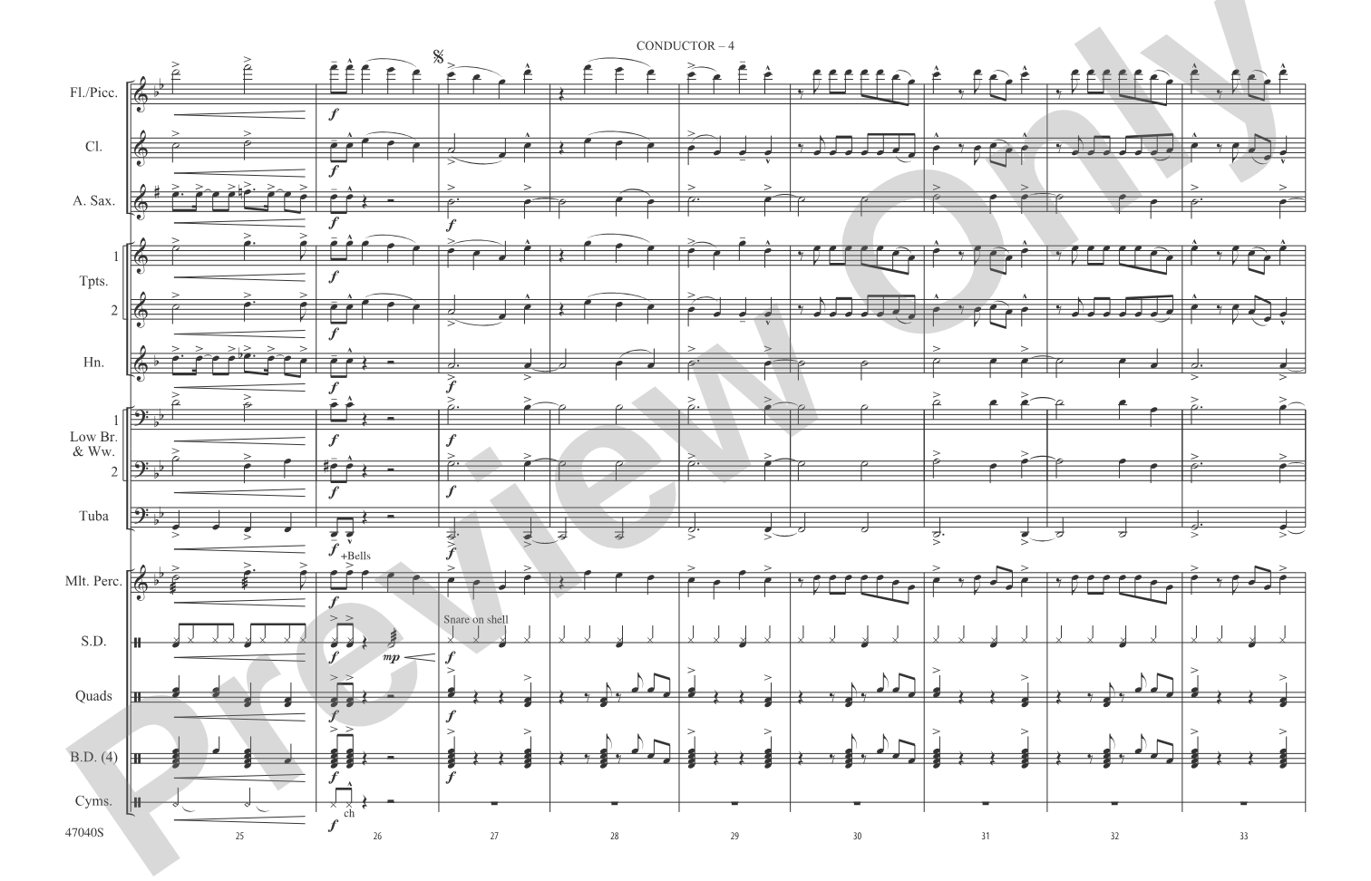 That's What I Like: Marching Band Conductor Score & Parts
