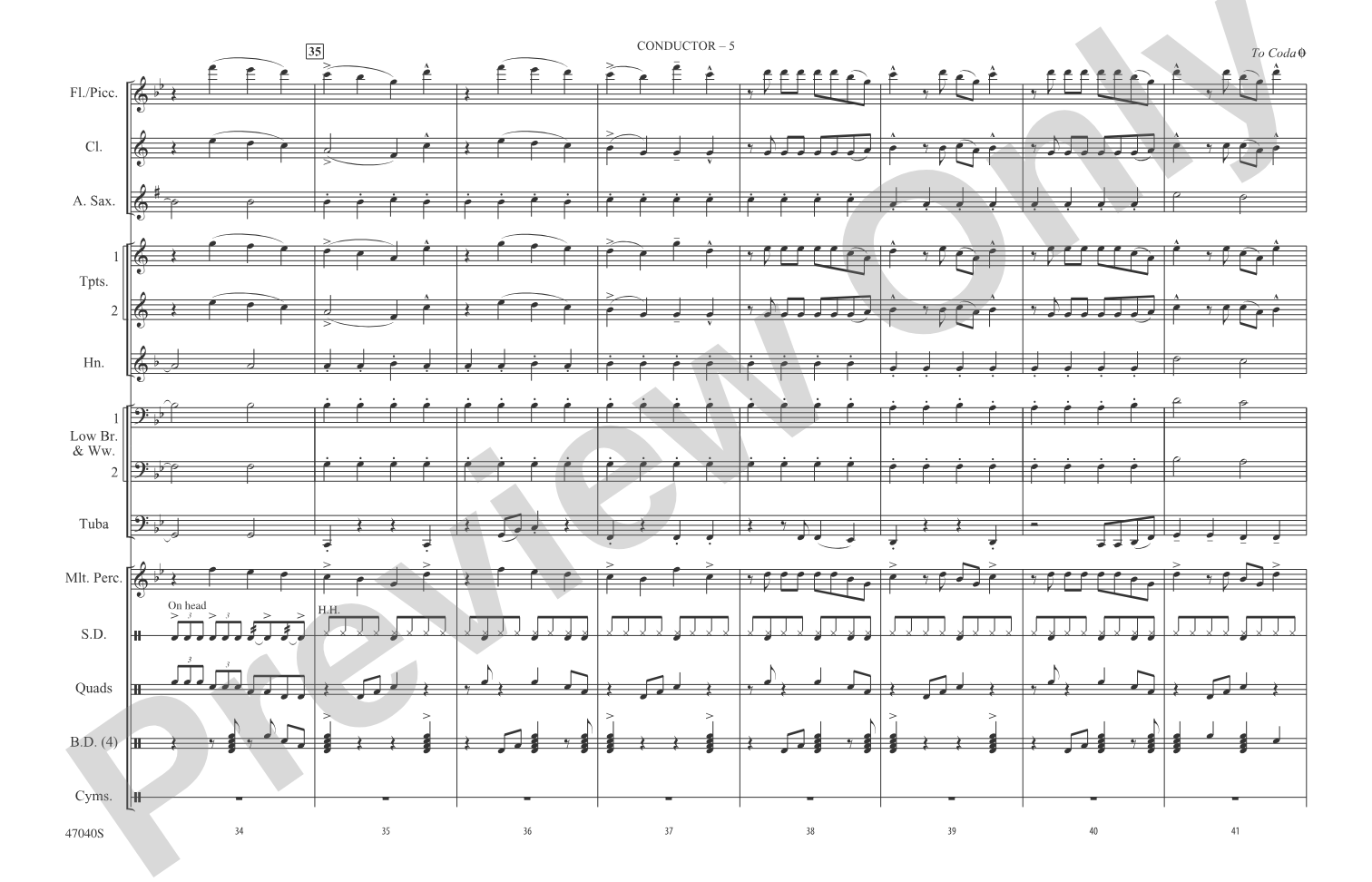 That's What I Like: Marching Band Conductor Score & Parts