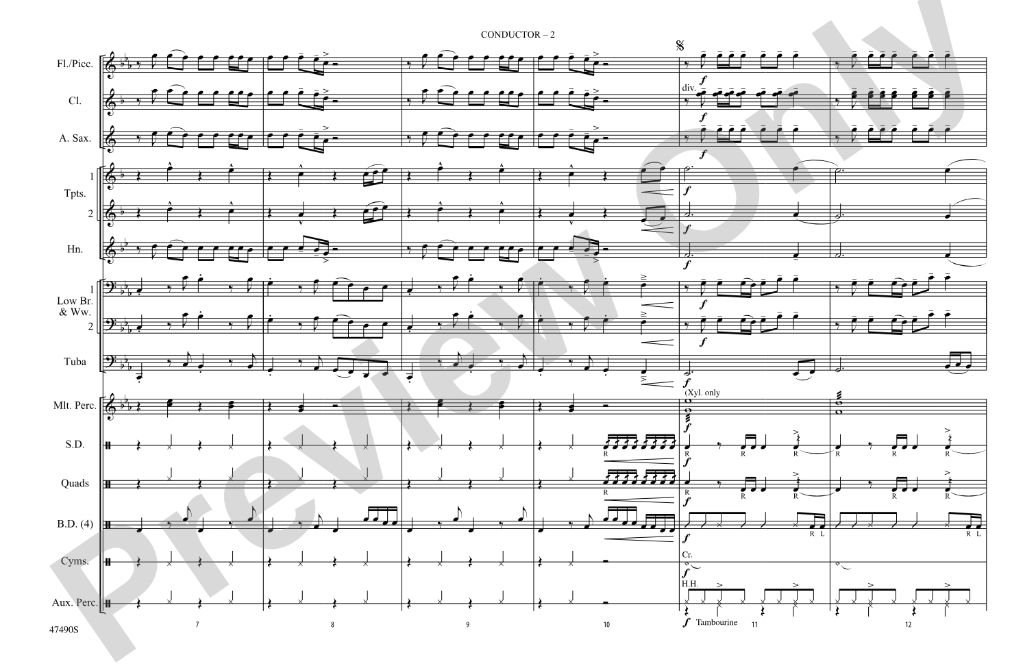I'm a Mess: Marching Band Conductor Score & Parts