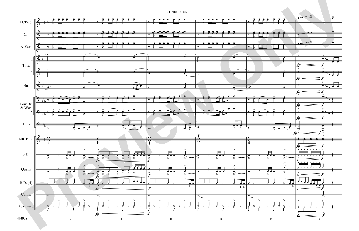 I'm a Mess: Marching Band Conductor Score & Parts