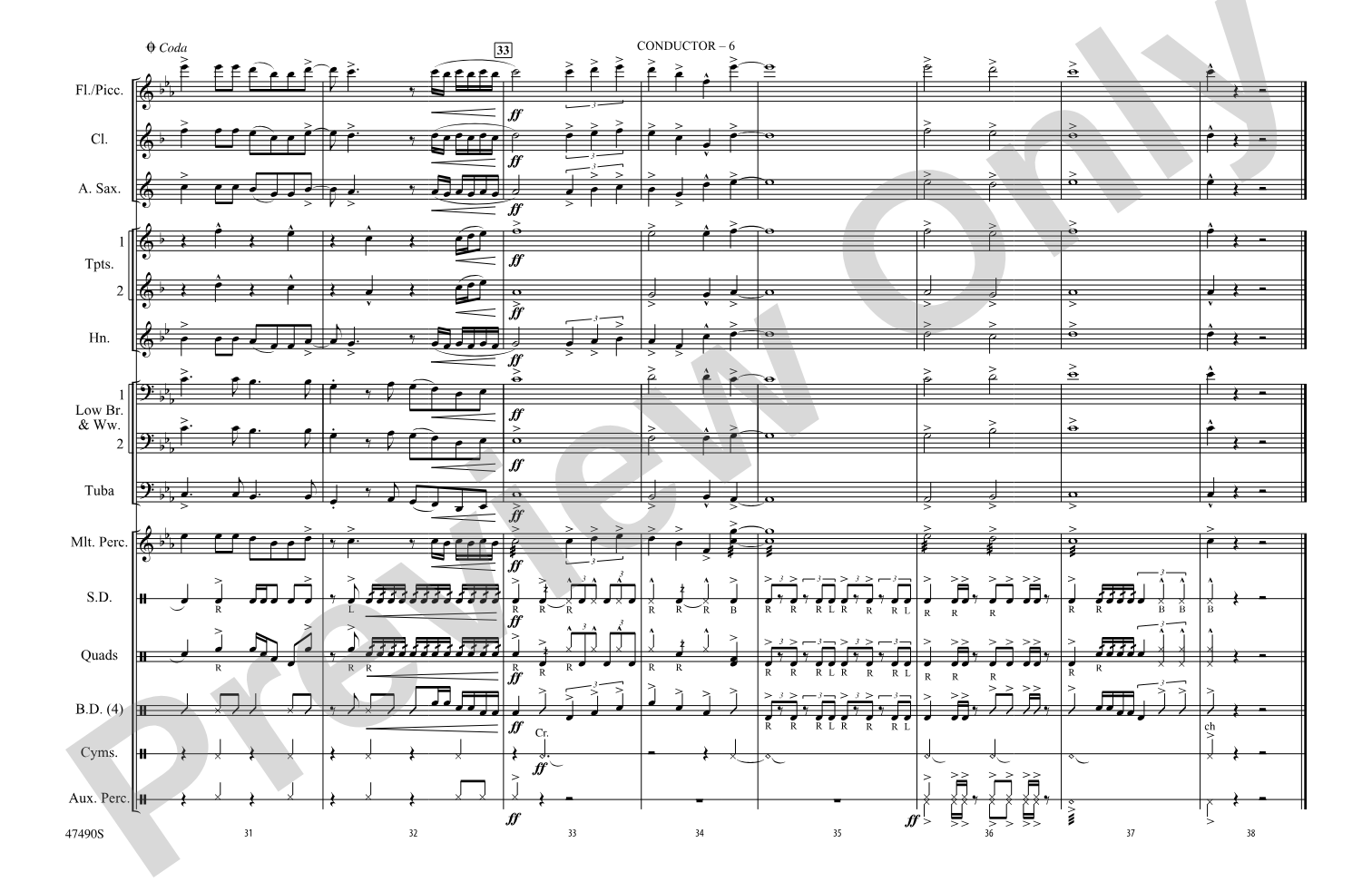I'm a Mess: Marching Band Conductor Score & Parts