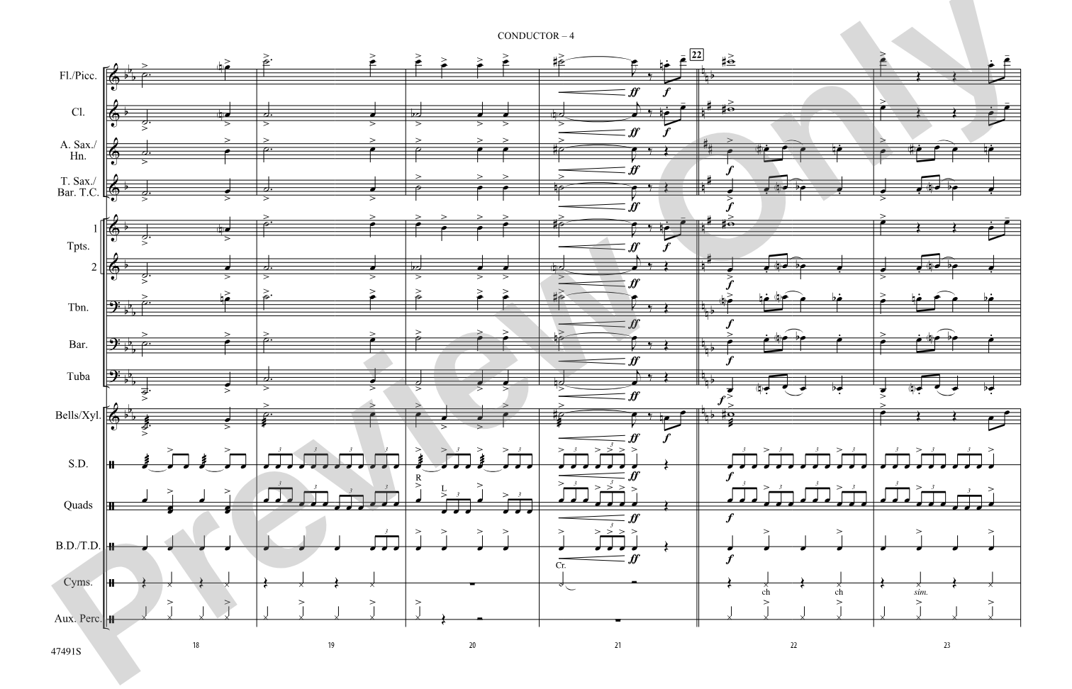 Get Smart Theme: Marching Band Conductor Score & Parts