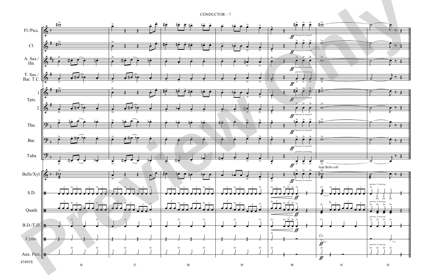 Get Smart Theme: Marching Band Conductor Score & Parts