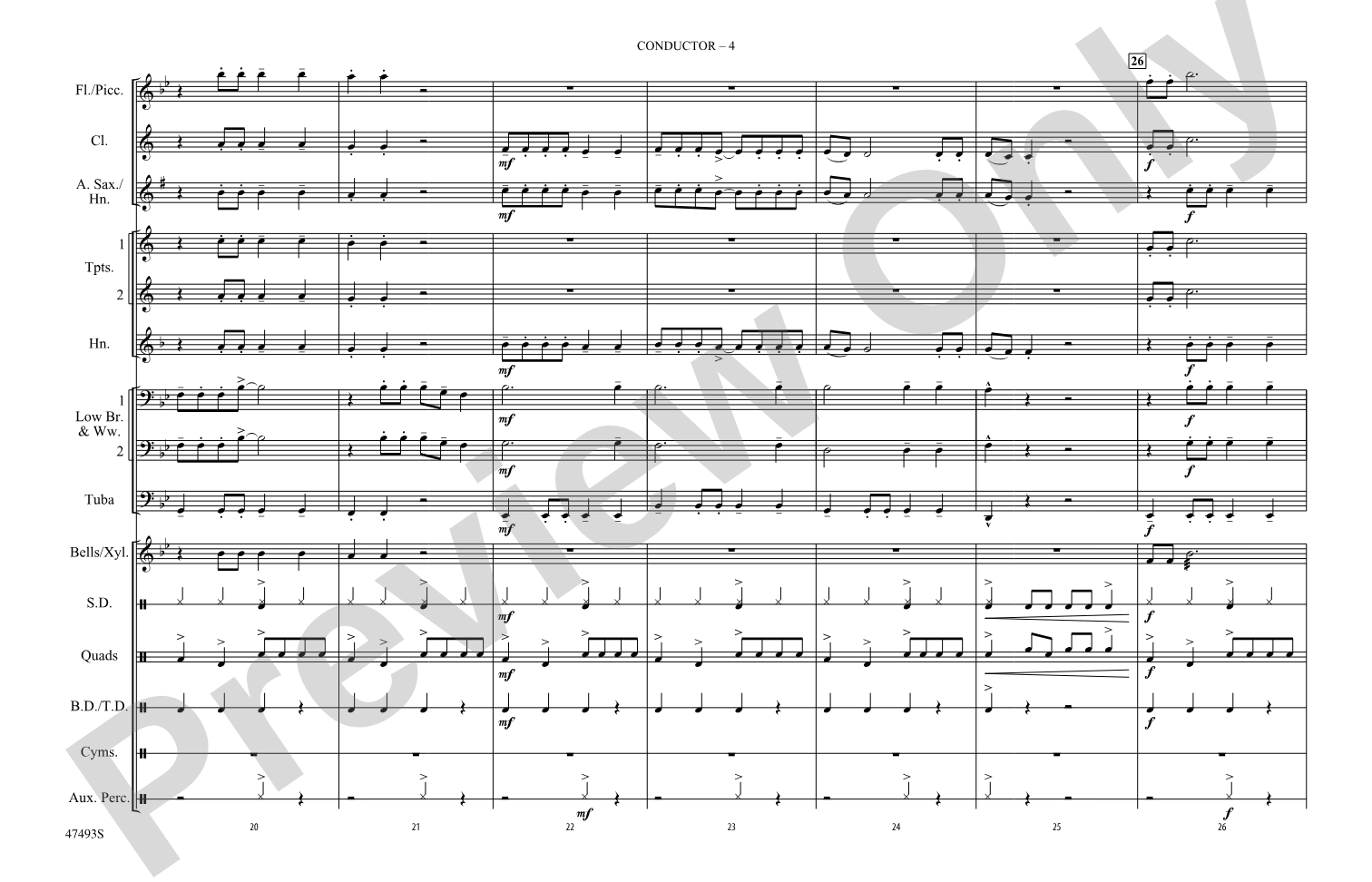 High Hopes: Marching Band Conductor Score & Parts