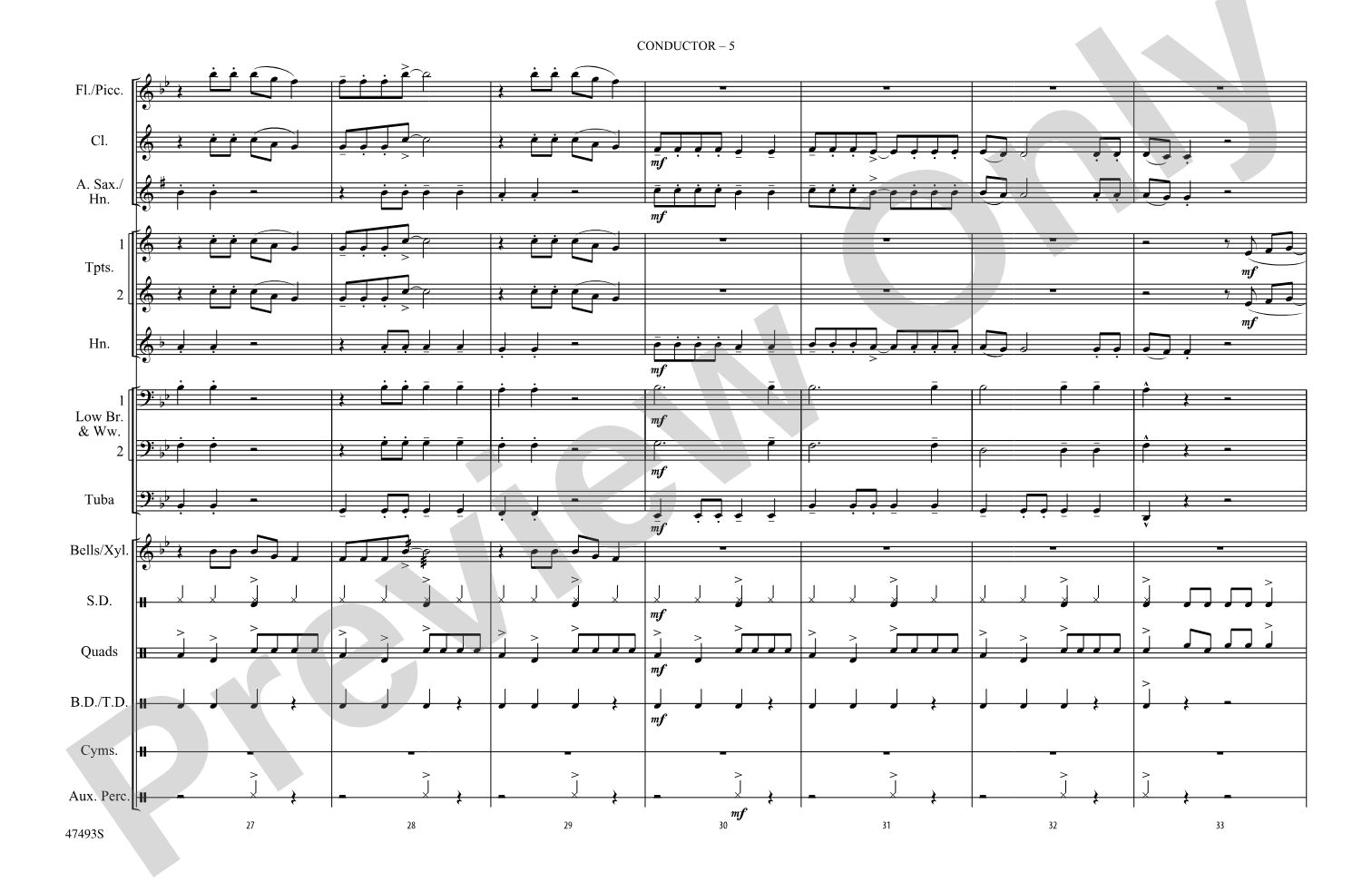 High Hopes: Marching Band Conductor Score & Parts