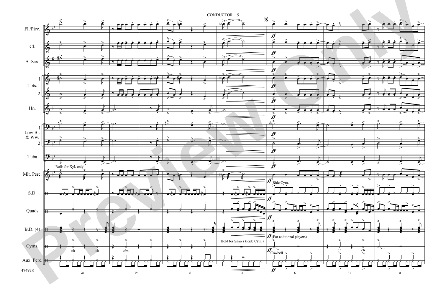 No Tears Left to Cry: Score