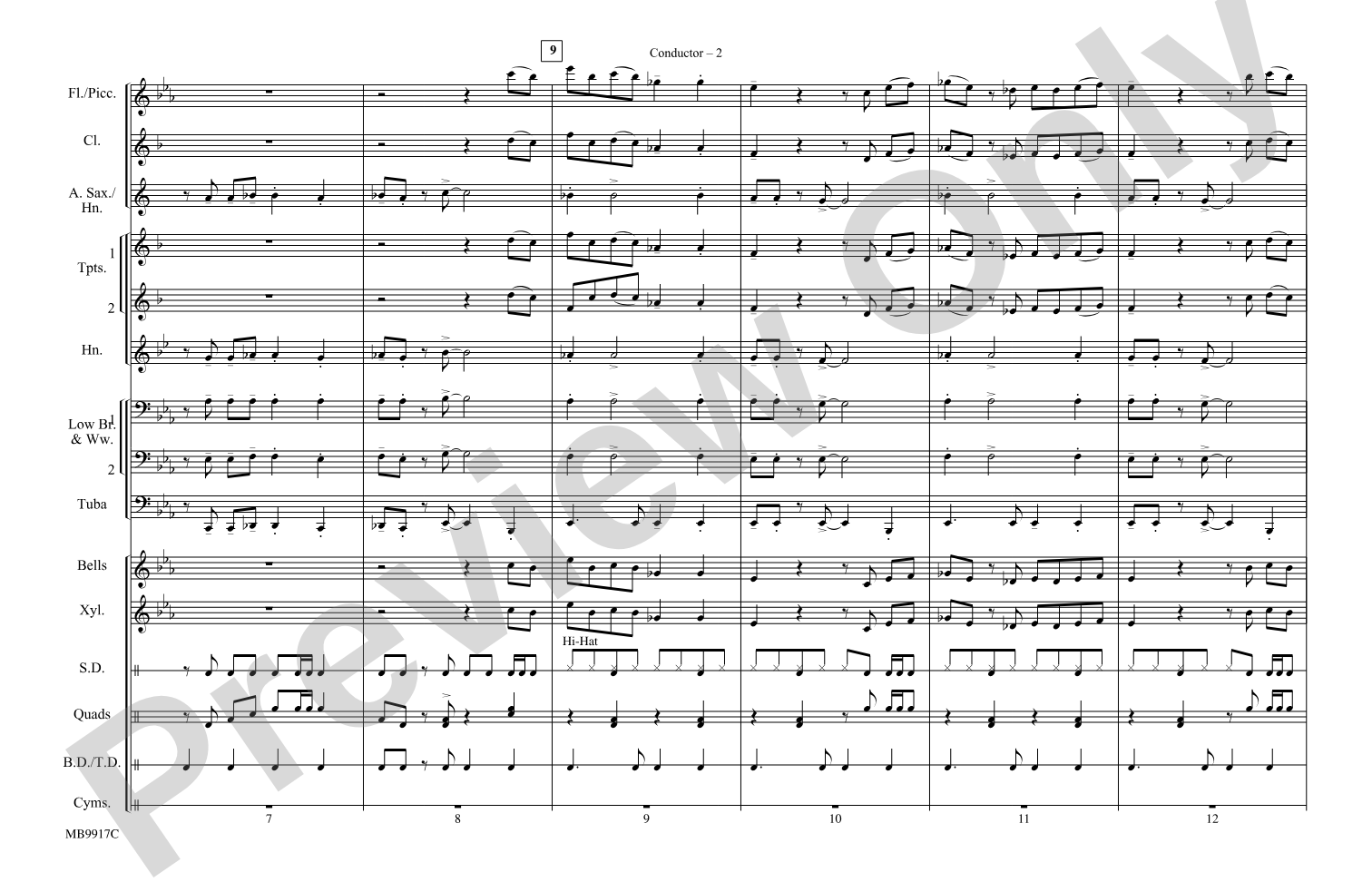 Celebration: Marching Band Conductor Score & Parts