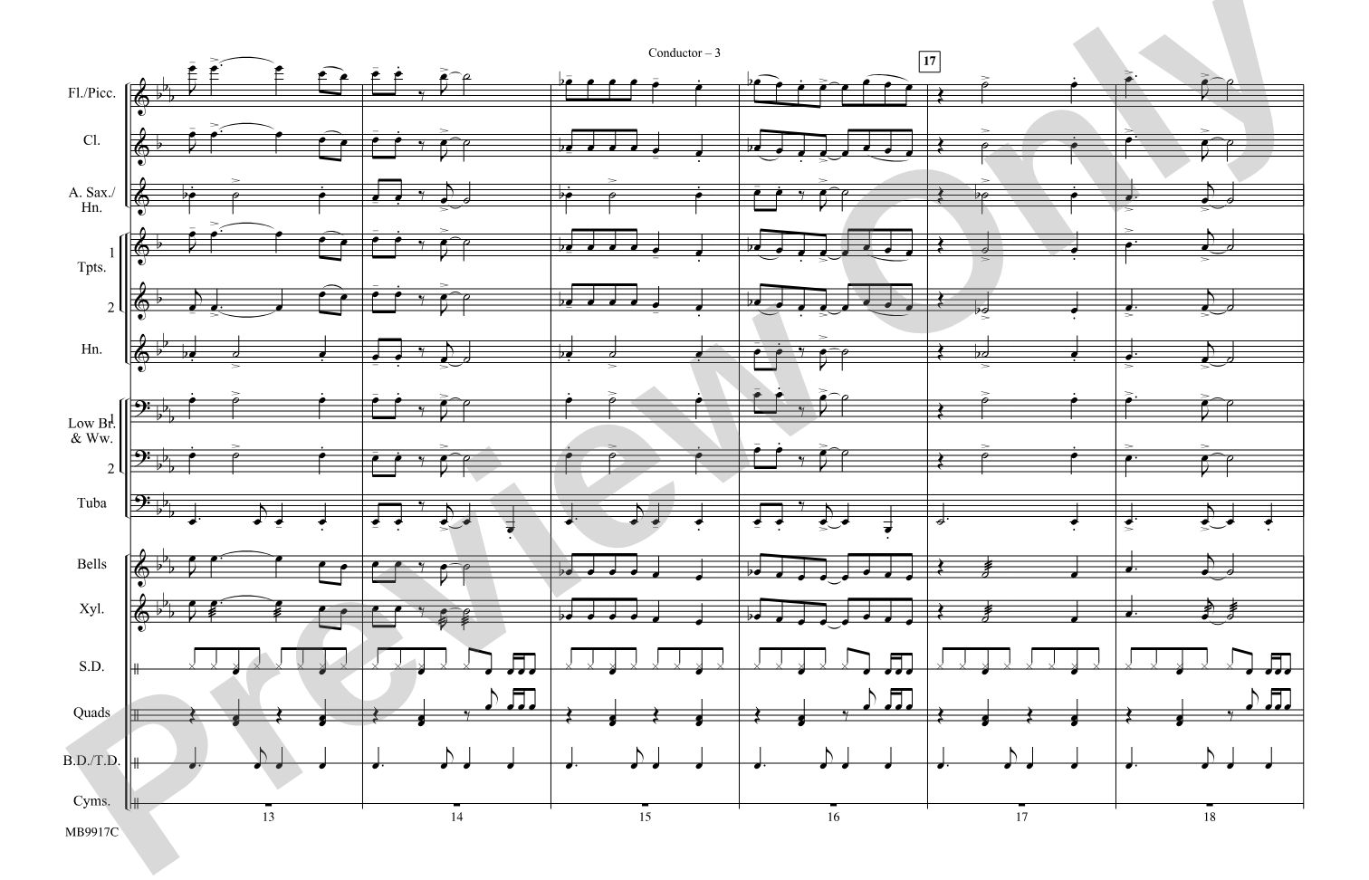 Celebration: Marching Band Conductor Score & Parts