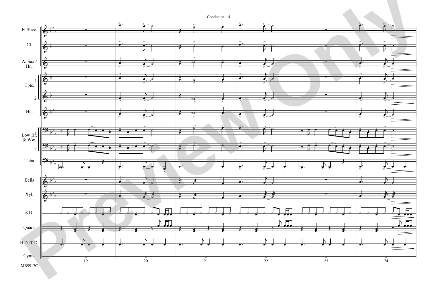 Celebration: Marching Band Conductor Score & Parts