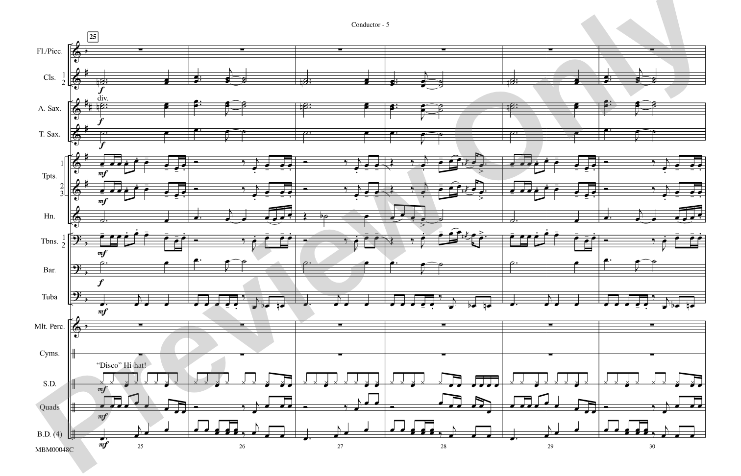 Celebration: Marching Band Conductor Score & Parts