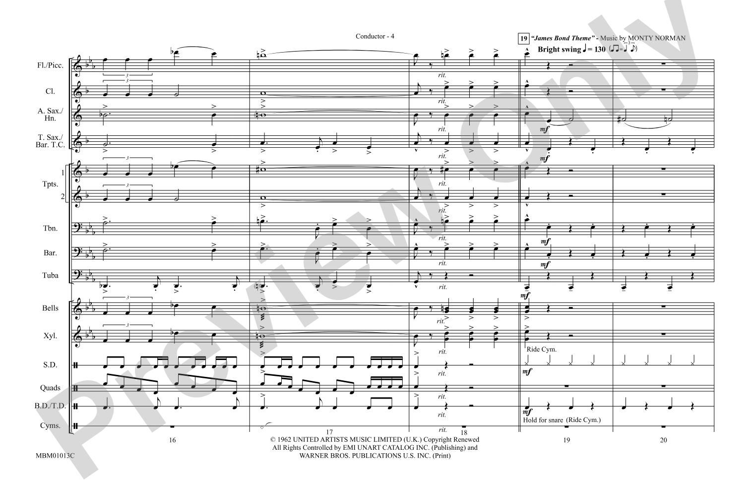 Goldfinger / James Bond Theme: Score