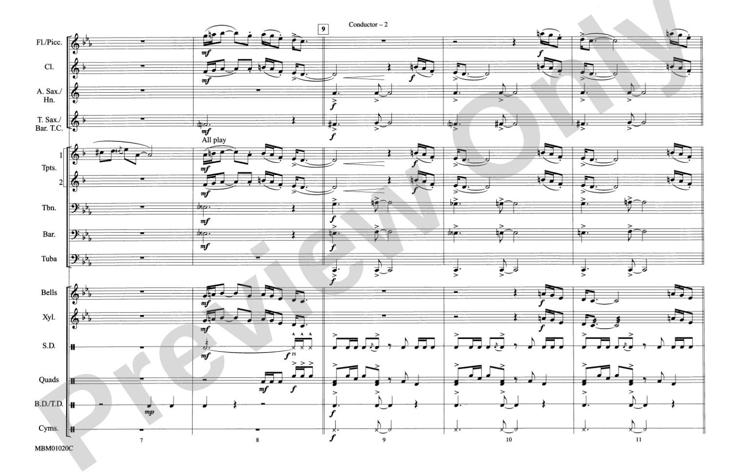 Live and Let Die: Marching Band Conductor Score & Parts