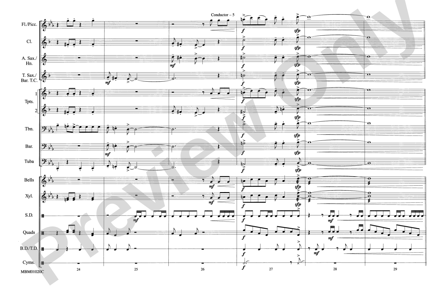 Live and Let Die: Marching Band Conductor Score & Parts