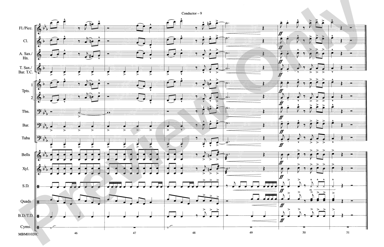 Live and Let Die: Marching Band Conductor Score & Parts
