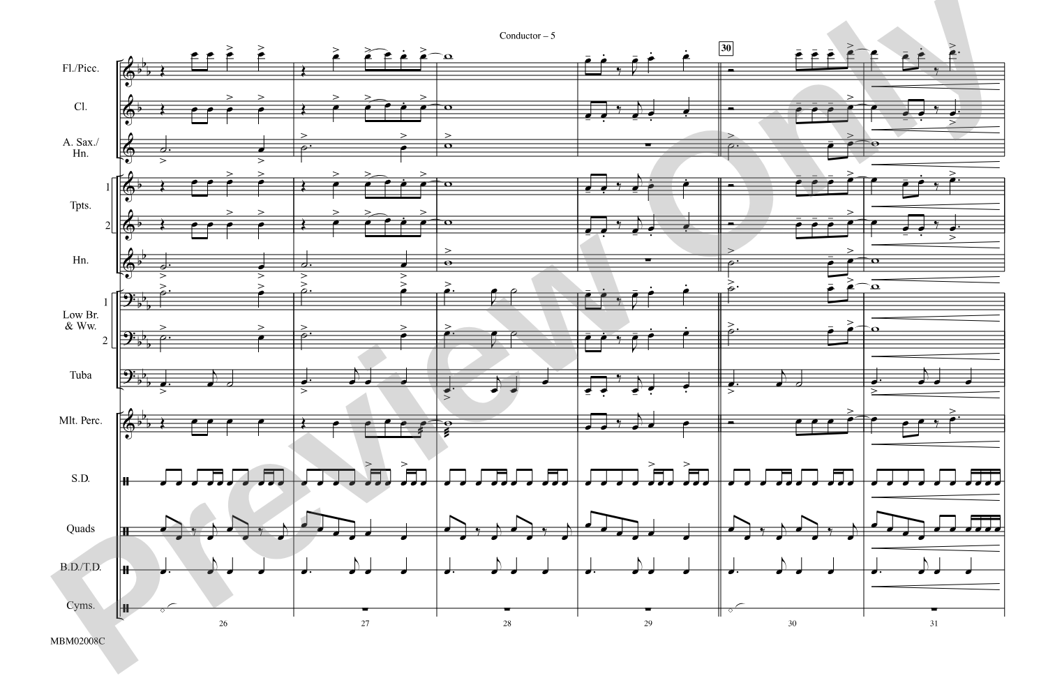 Margaritaville: Marching Band Conductor Score & Parts