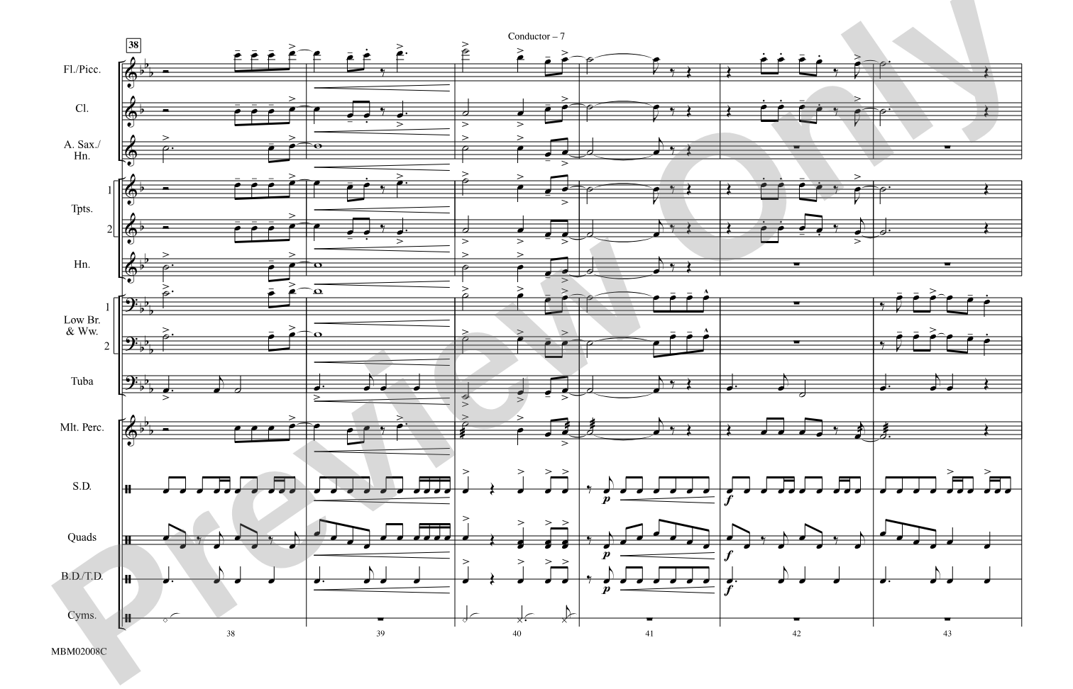 Margaritaville: Marching Band Conductor Score & Parts