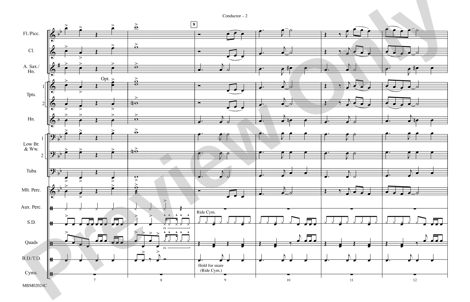 Na Na Hey Hey Kiss Him Goodbye: Marching Band Conductor Score & Parts