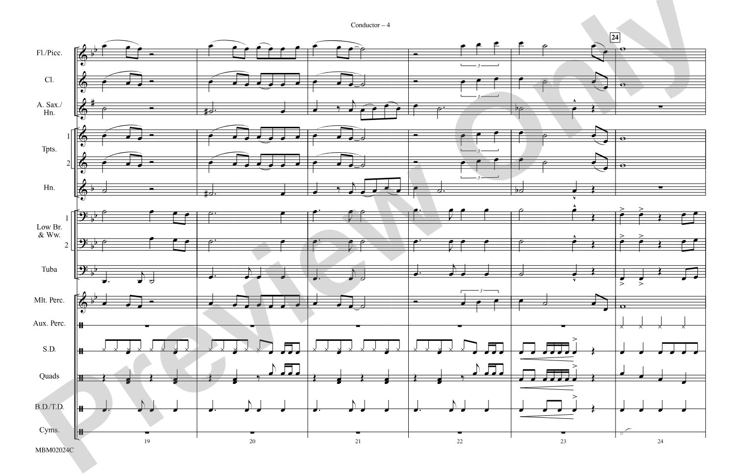 Na Na Hey Hey Kiss Him Goodbye: Marching Band Conductor Score & Parts
