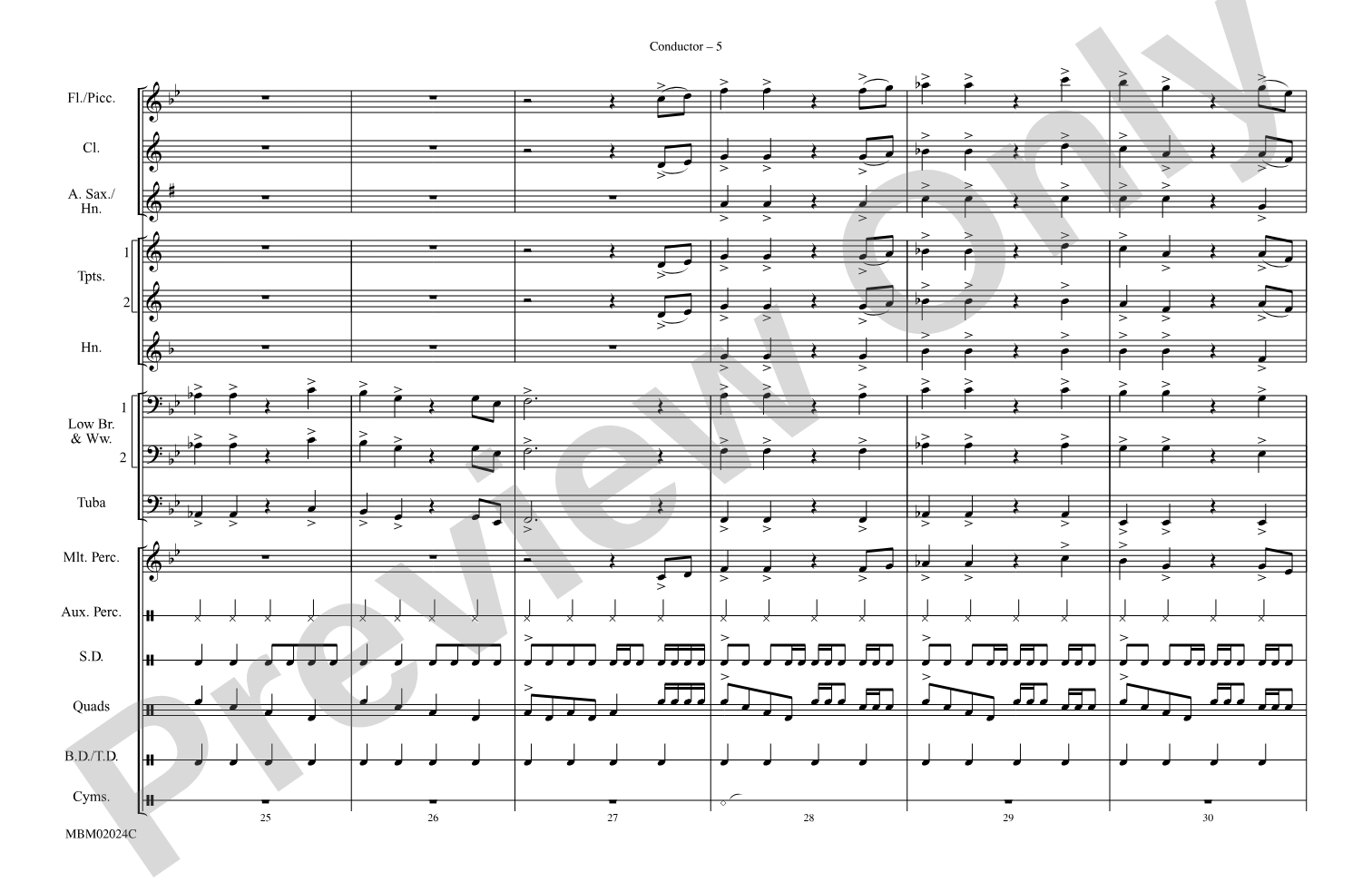 Na Na Hey Hey Kiss Him Goodbye: Marching Band Conductor Score & Parts