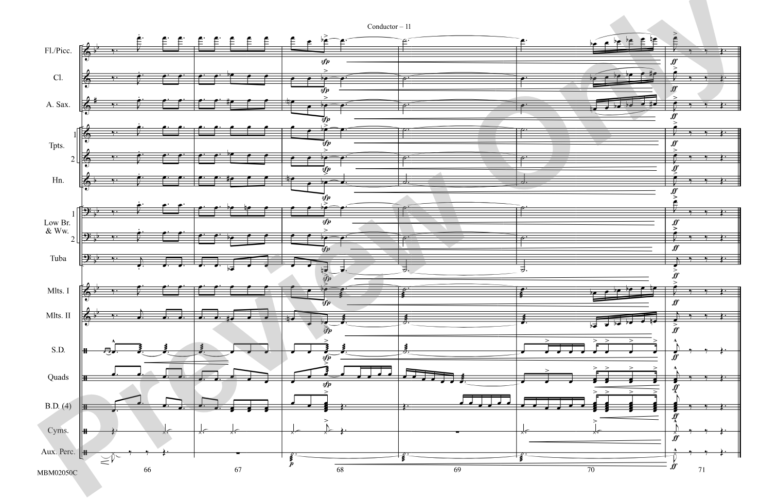 Harry Potter and the Sorcerer's Stone, Part II: Marching Band Conductor Score & Parts