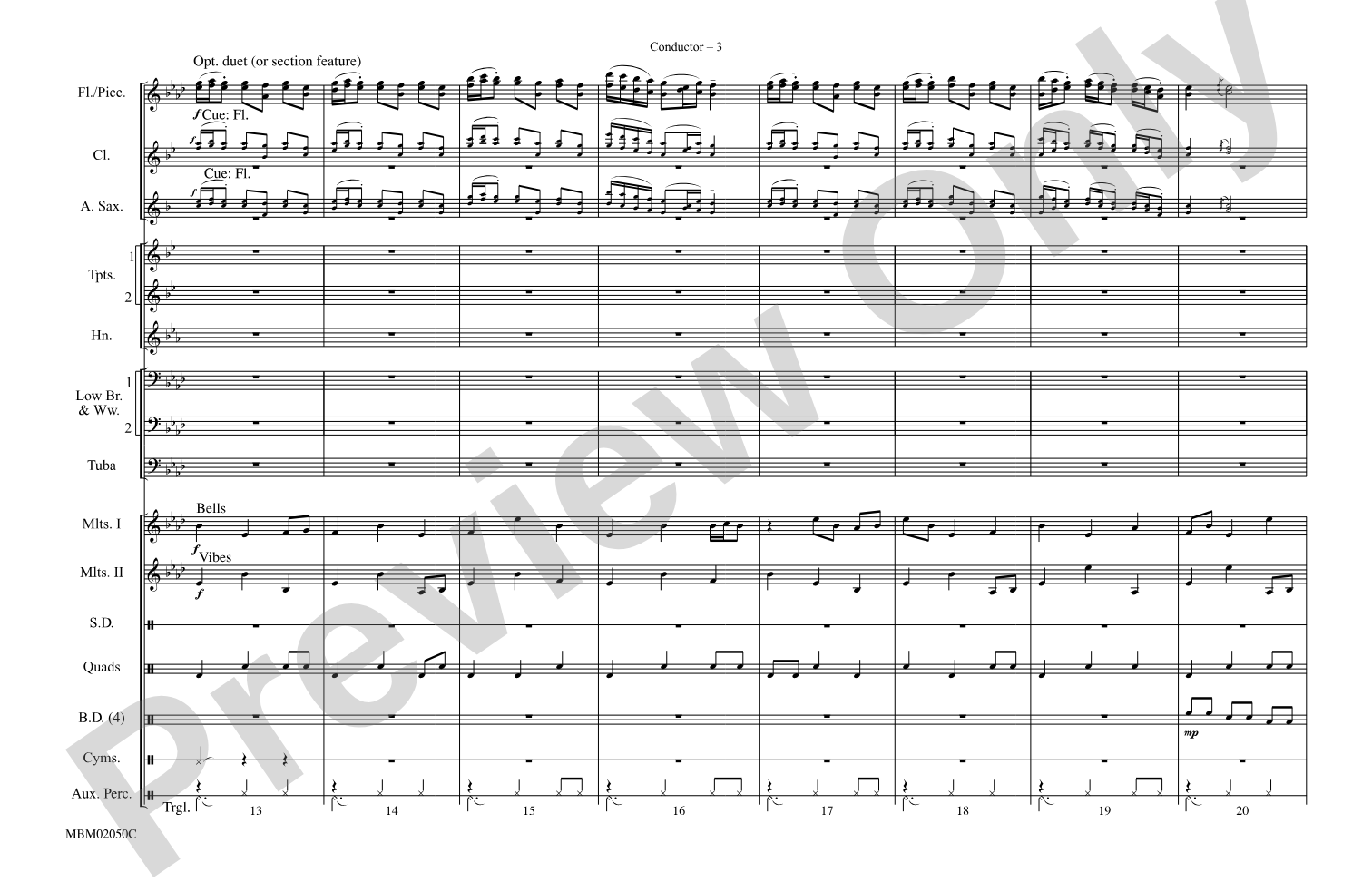 Harry Potter and the Sorcerer's Stone, Part II: Marching Band Conductor Score & Parts
