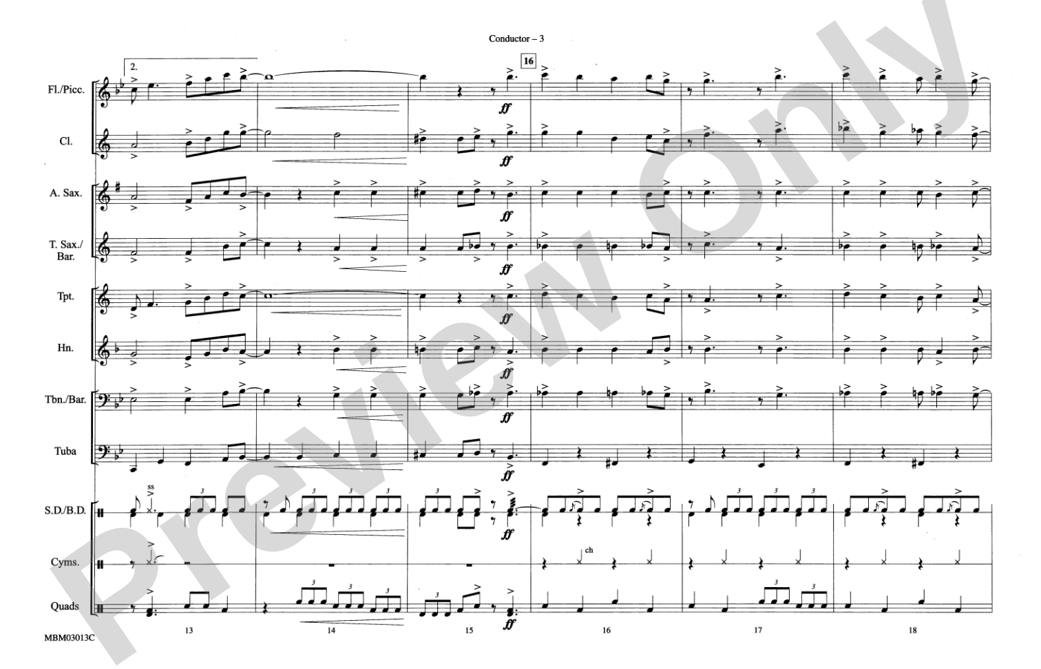 Santa Claus Is Coming to Town: Marching Band Conductor Score & Parts