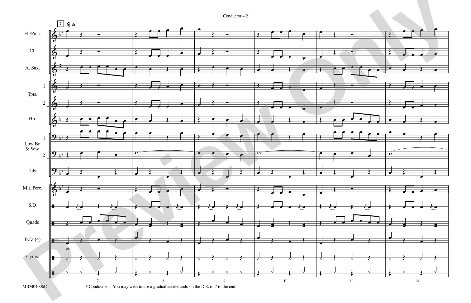 The Chicken Dance: Marching Band Conductor Score & Parts