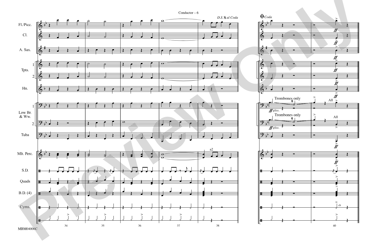 The Chicken Dance: Marching Band Conductor Score & Parts