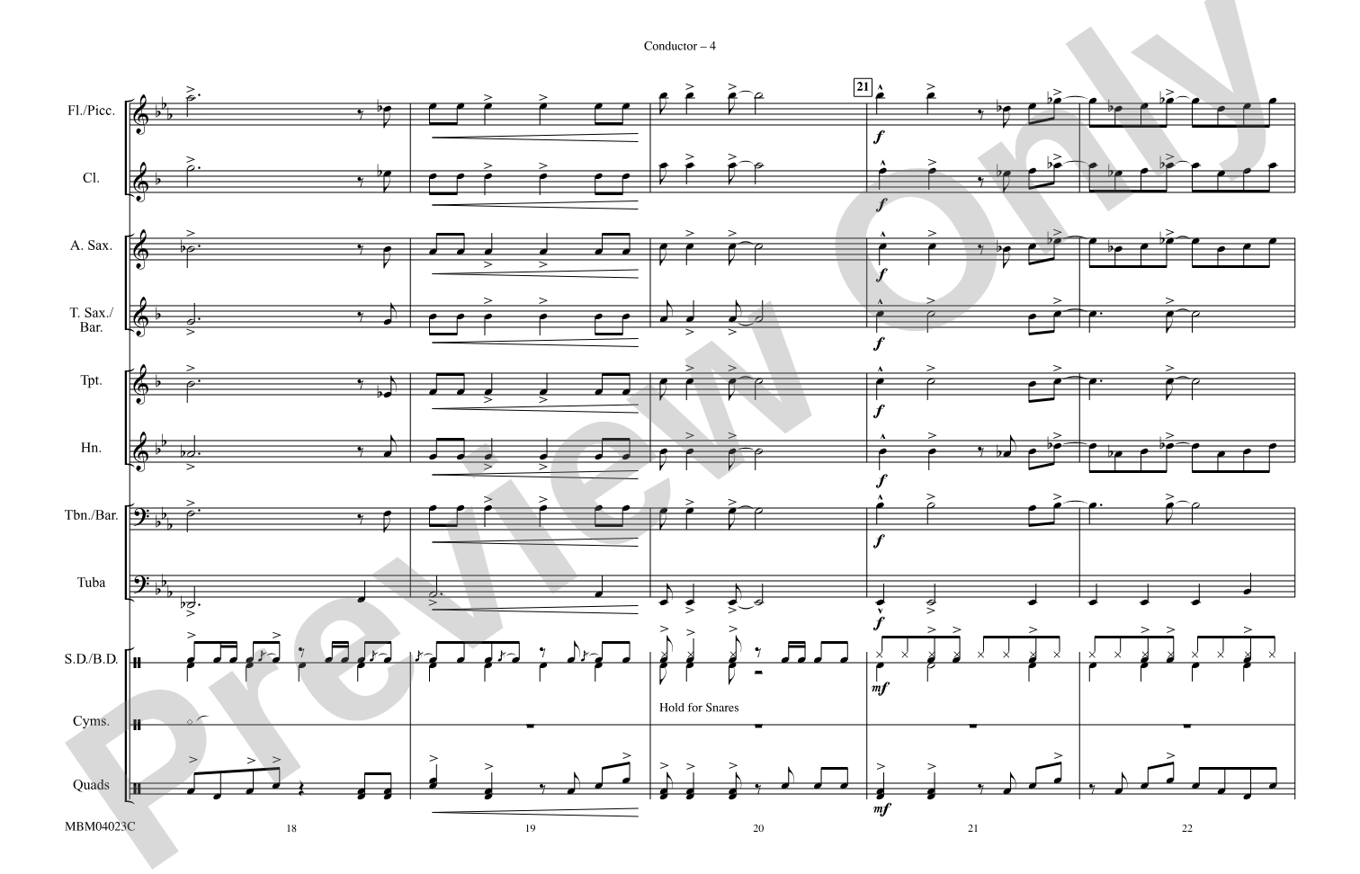 Jumpin' Jack Flash: Marching Band Conductor Score & Parts