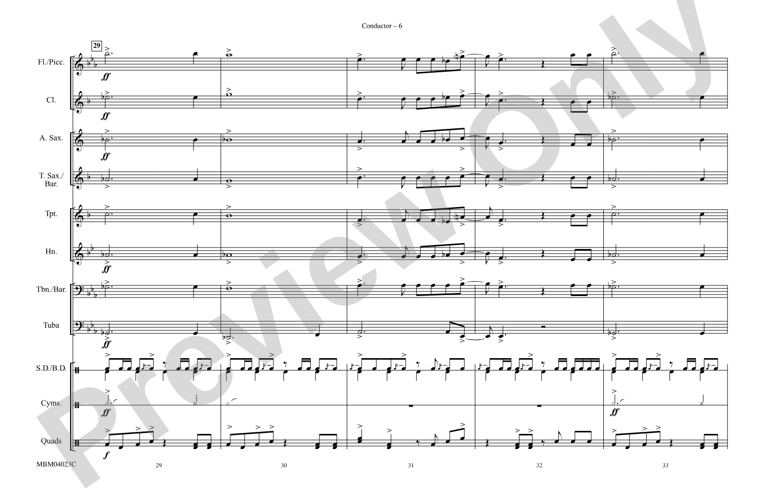 Jumpin' Jack Flash: Marching Band Conductor Score & Parts
