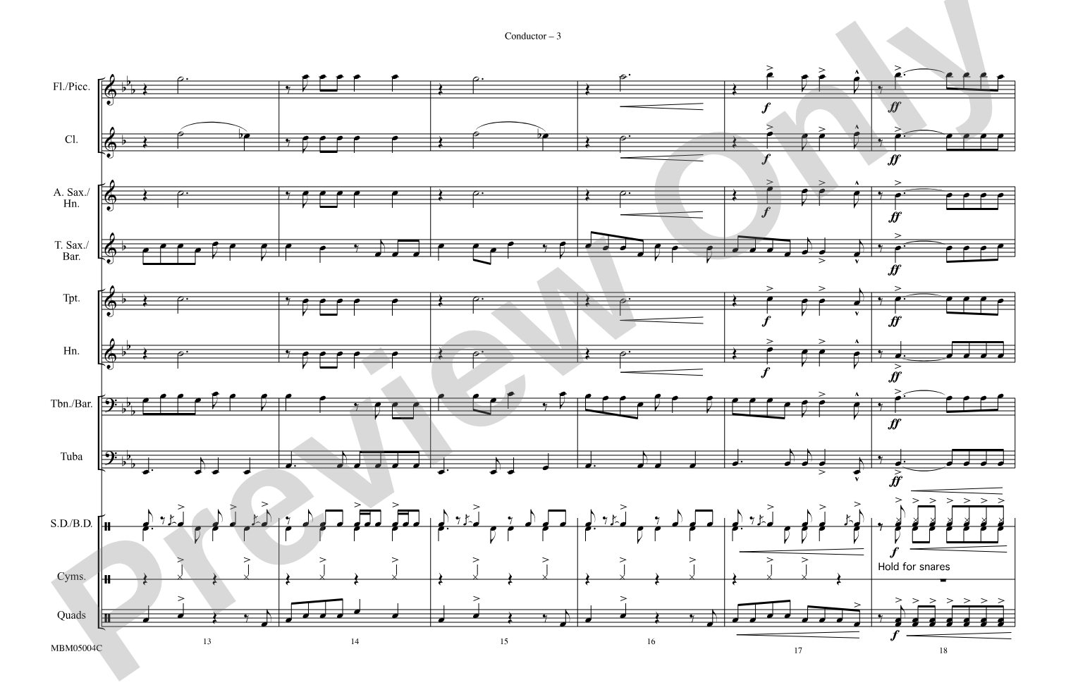 Another Saturday Night: Marching Band Conductor Score & Parts