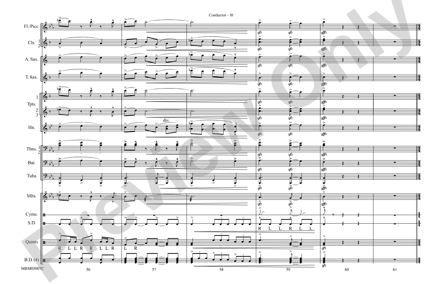 Caravan: Marching Band Conductor Score & Parts