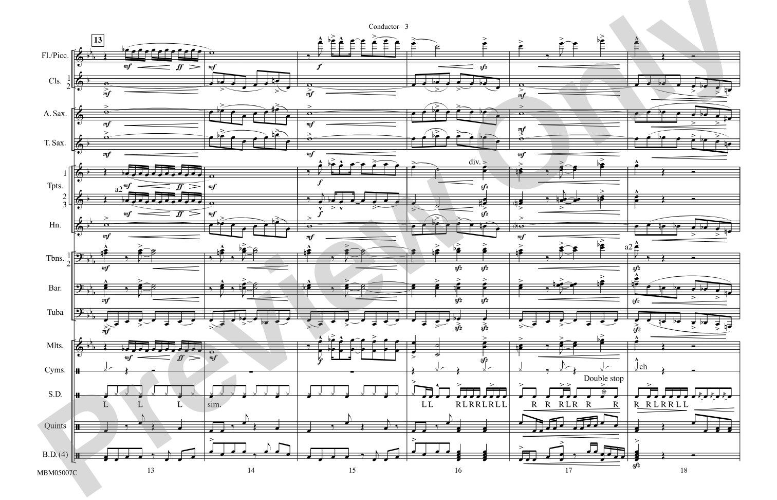 Caravan: Marching Band Conductor Score & Parts