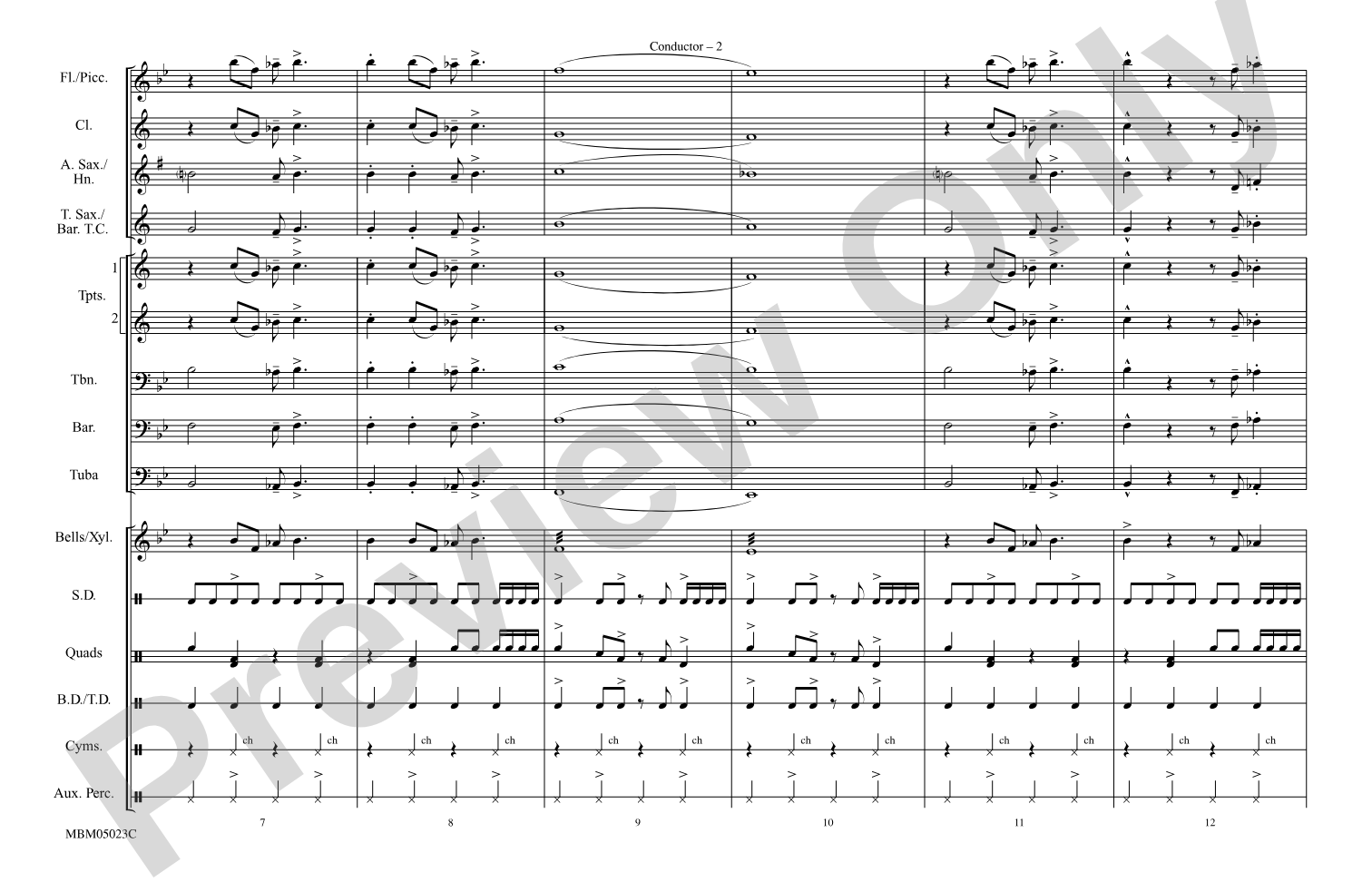 What'd I Say: Marching Band Conductor Score & Parts