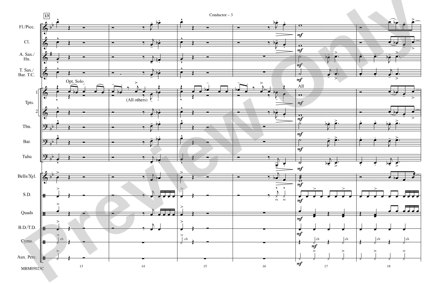 What'd I Say: Marching Band Conductor Score & Parts