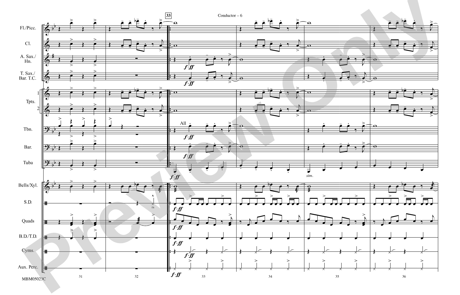 What'd I Say: Marching Band Conductor Score & Parts