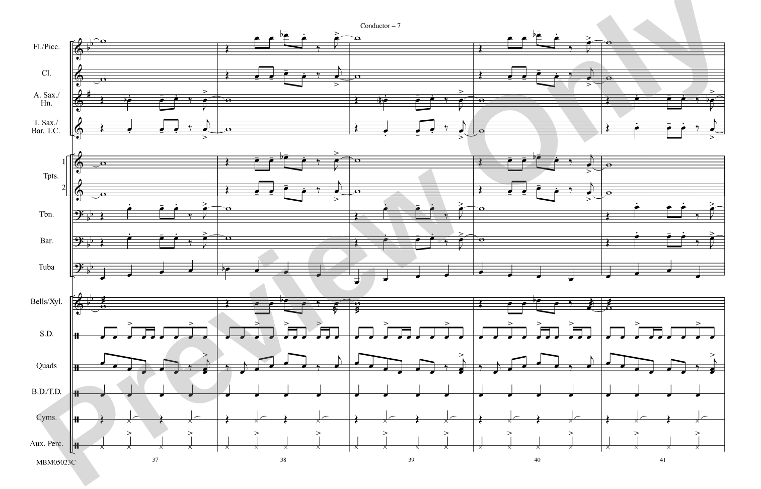 What'd I Say: Marching Band Conductor Score & Parts