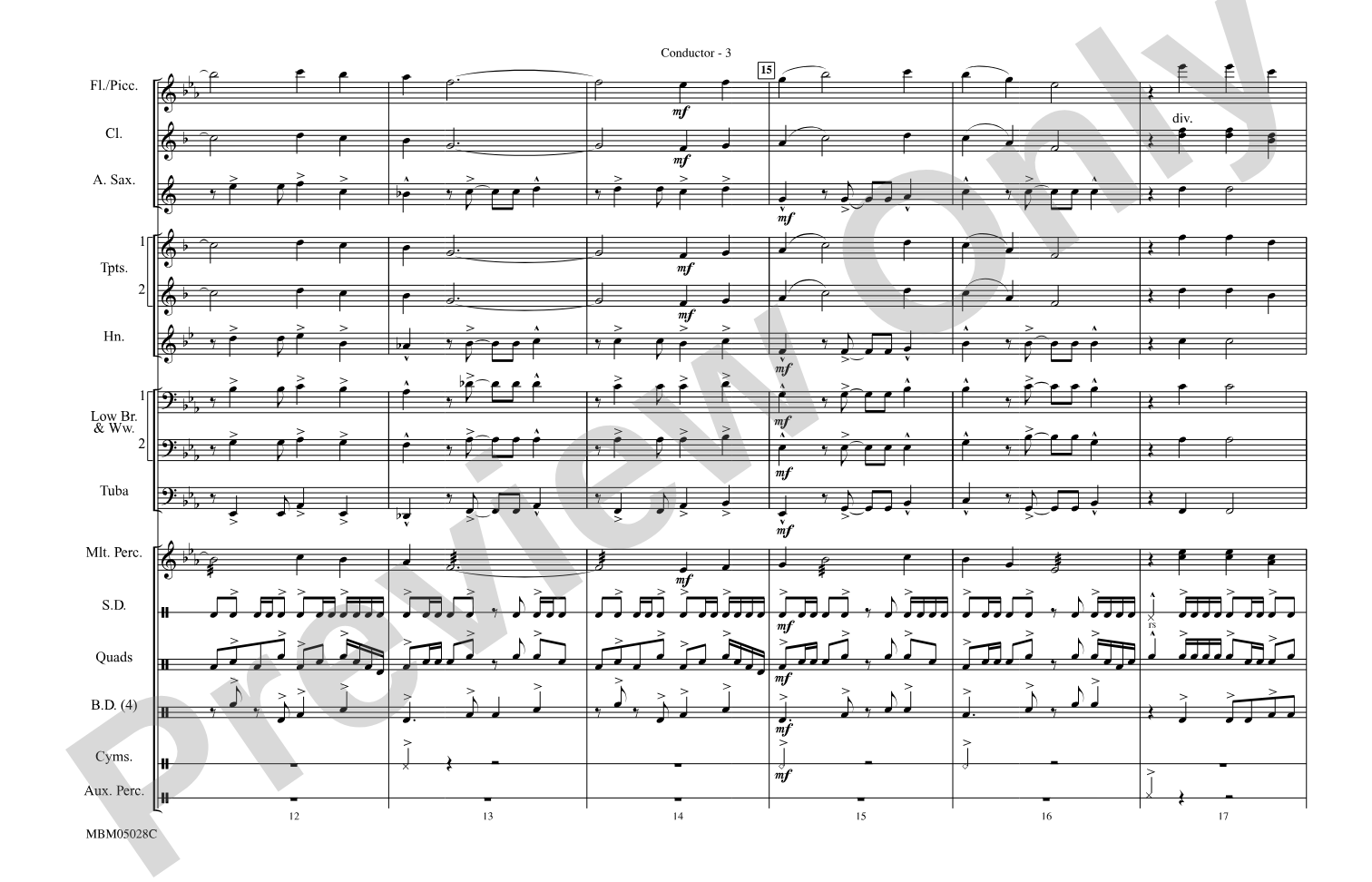 The Magnificent Seven: Marching Band Conductor Score & Parts