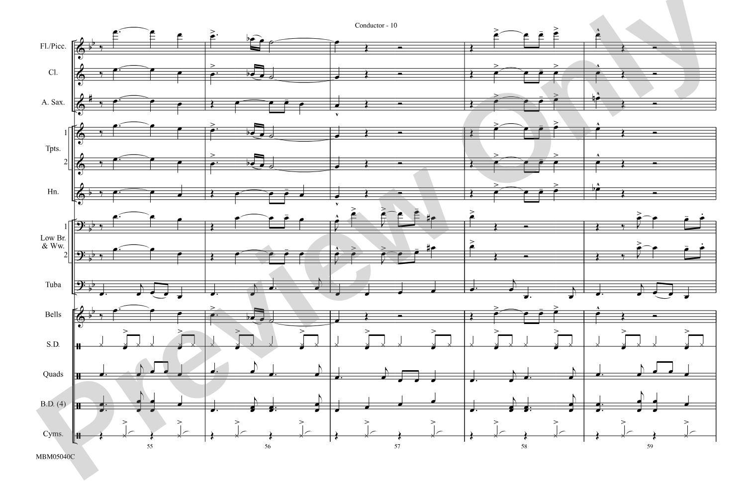 Movin' on Up (Theme from "The Jeffersons"): Marching Band Conductor Score & Parts