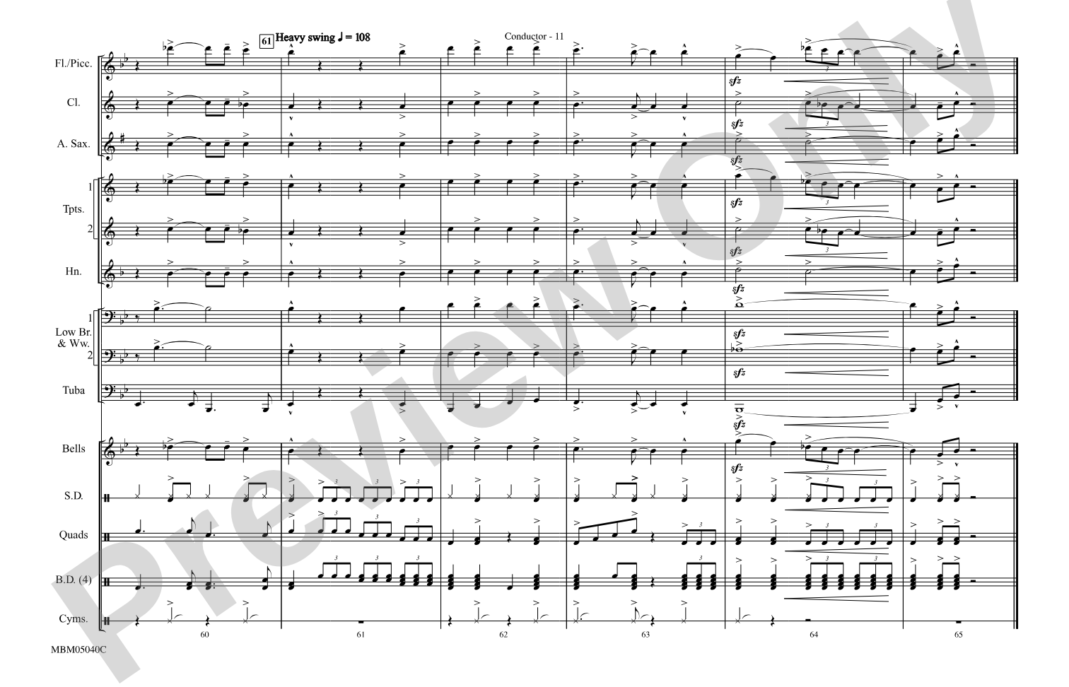 Movin' on Up (Theme from "The Jeffersons"): Marching Band Conductor Score & Parts