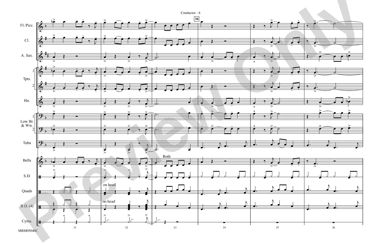Movin' on Up (Theme from "The Jeffersons"): Marching Band Conductor Score & Parts