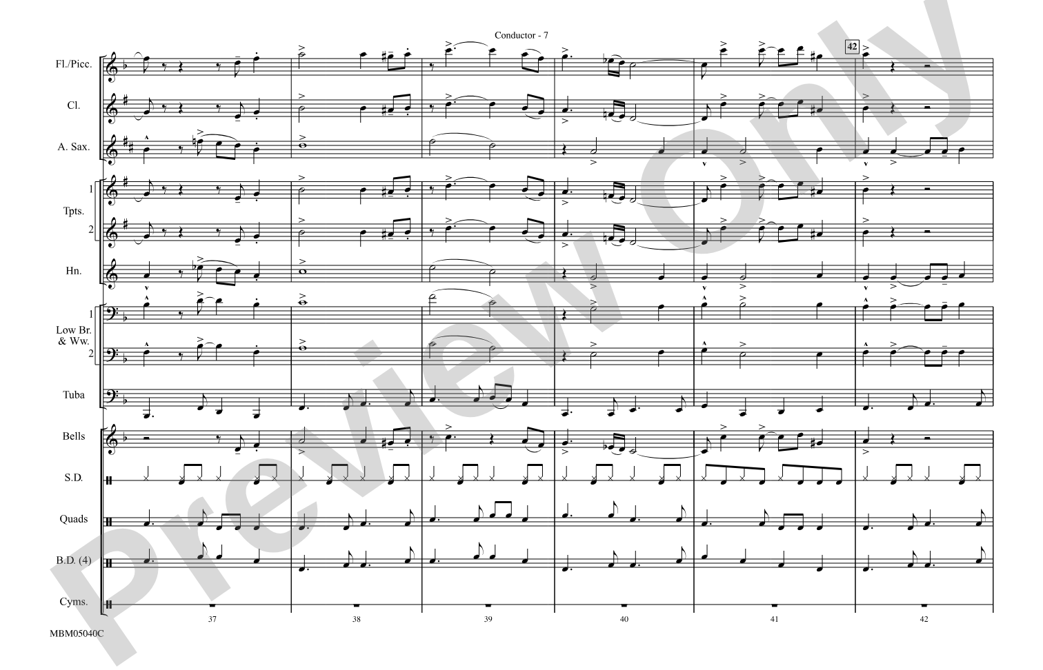 Movin' on Up (Theme from "The Jeffersons"): Marching Band Conductor Score & Parts