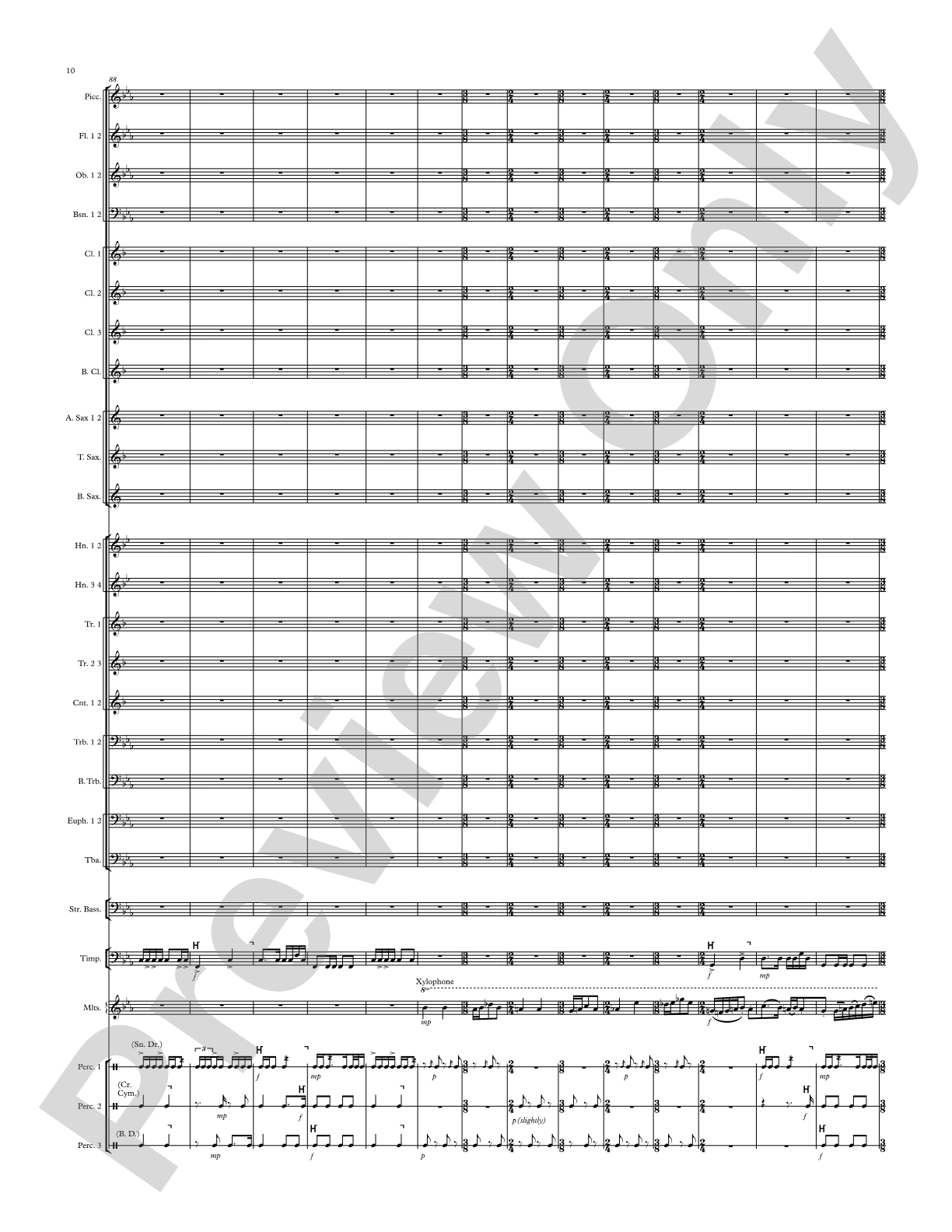 Modal Tune: Concert Band Conductor Score & Parts