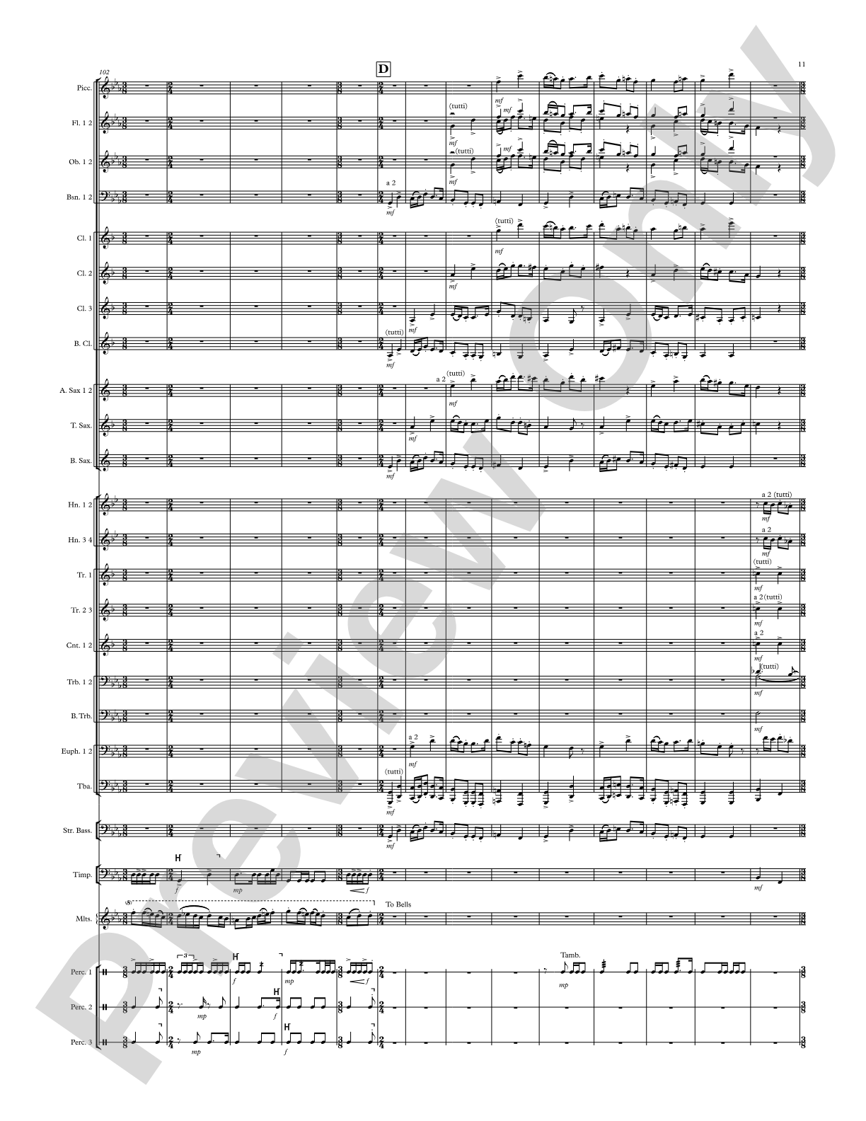 Modal Tune: Concert Band Conductor Score & Parts
