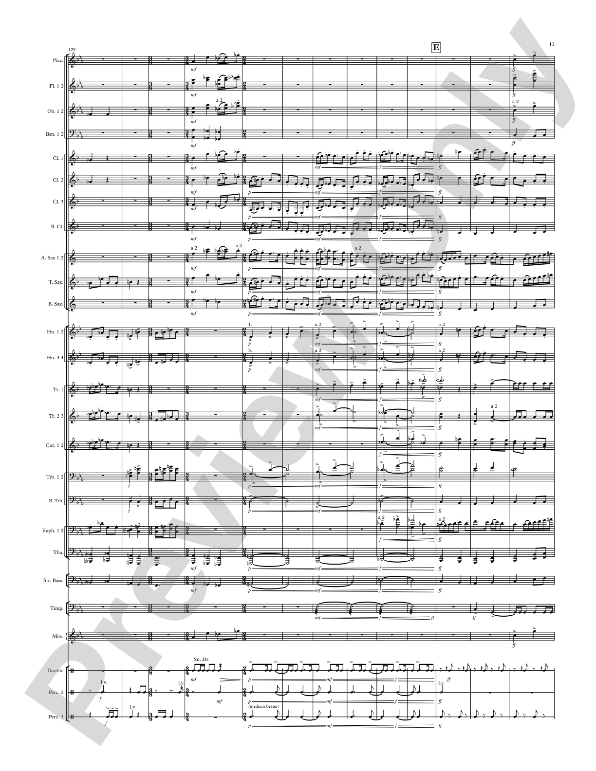 Modal Tune: Concert Band Conductor Score & Parts